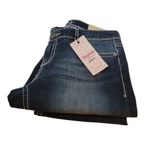 Maurices Kaylee Orginal Embellished Pocket Bootcut Jeans Women Size 9/10 Reg